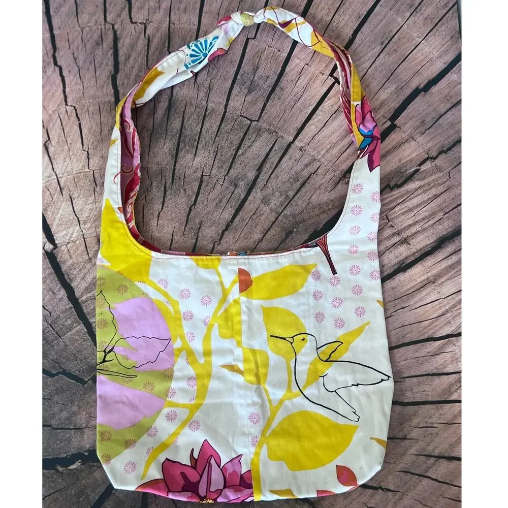 Cute‎ Homemade Yellow Bird Print bag